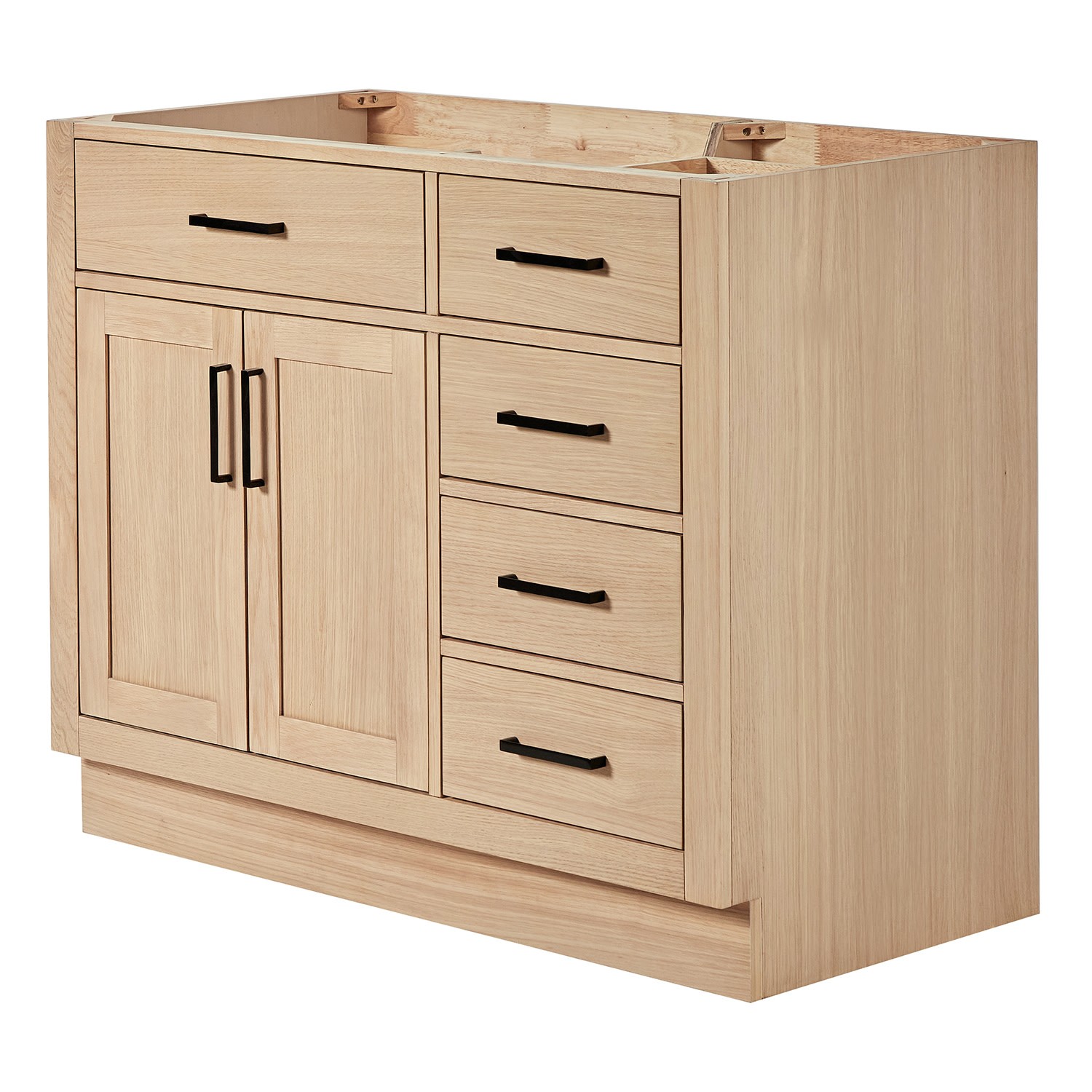 Ariel T042S-L-BC Hepburn 42″ Single – Oak / Matte Black Hardware