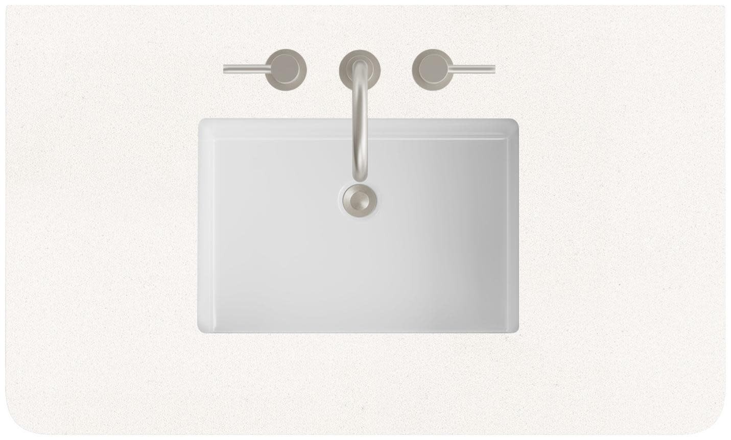 James Martin Vanities 060-S36RCWS-SNK 36″ Stone Composite Vanity – White Zeus