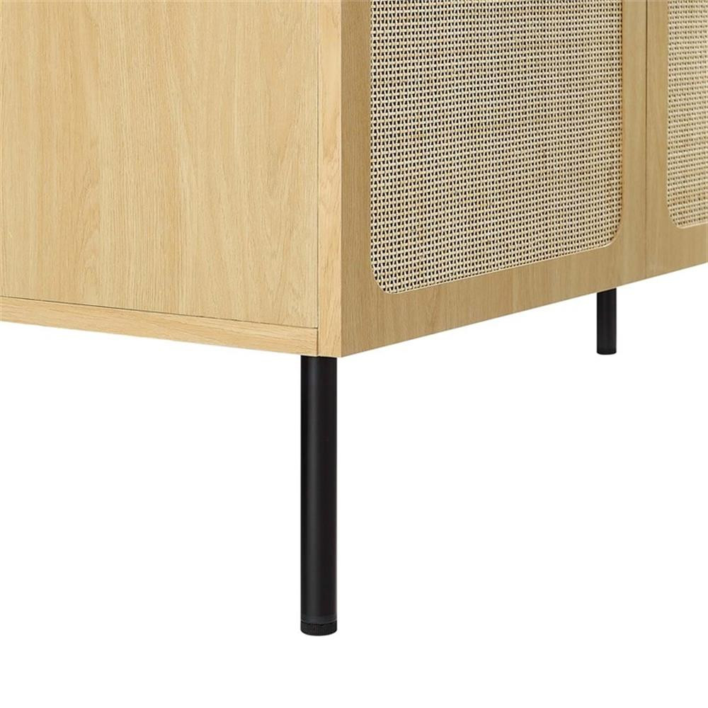 Modway Chaucer 48″ Single Sink Wood & Metal Bathroom Vanity in Oak and White