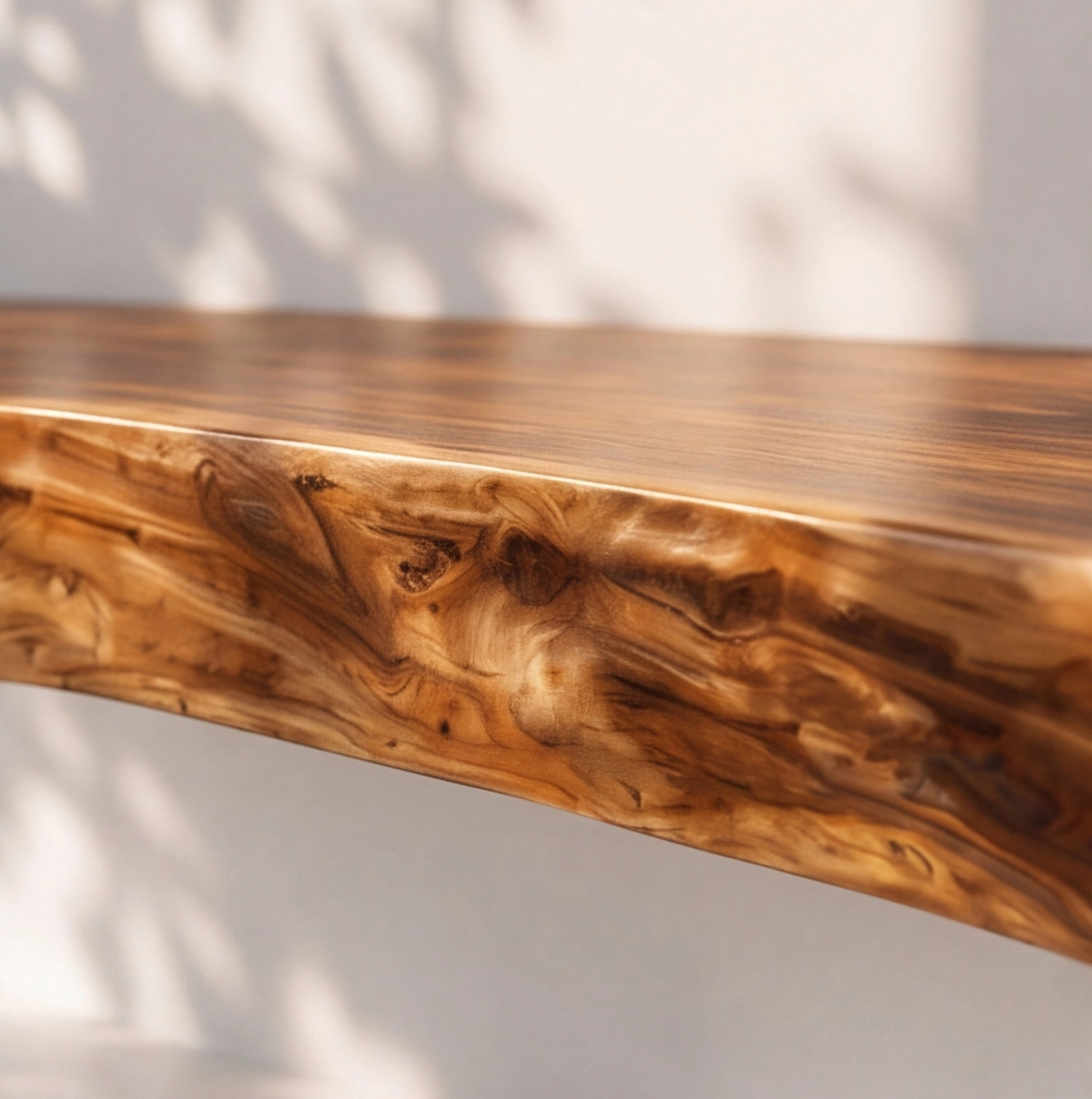 Floating Bathroom Vanity Rustic Solid Wood Live Edge Bathroom Sink Console