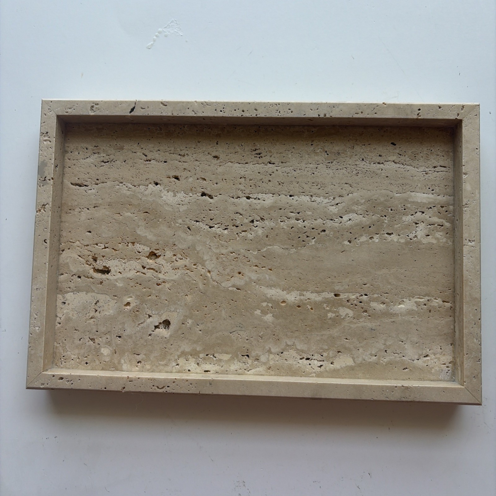 Marble Bathroom Vanity Tray, Natural Luxury Vanity Home Kitchen Bathroom Tray