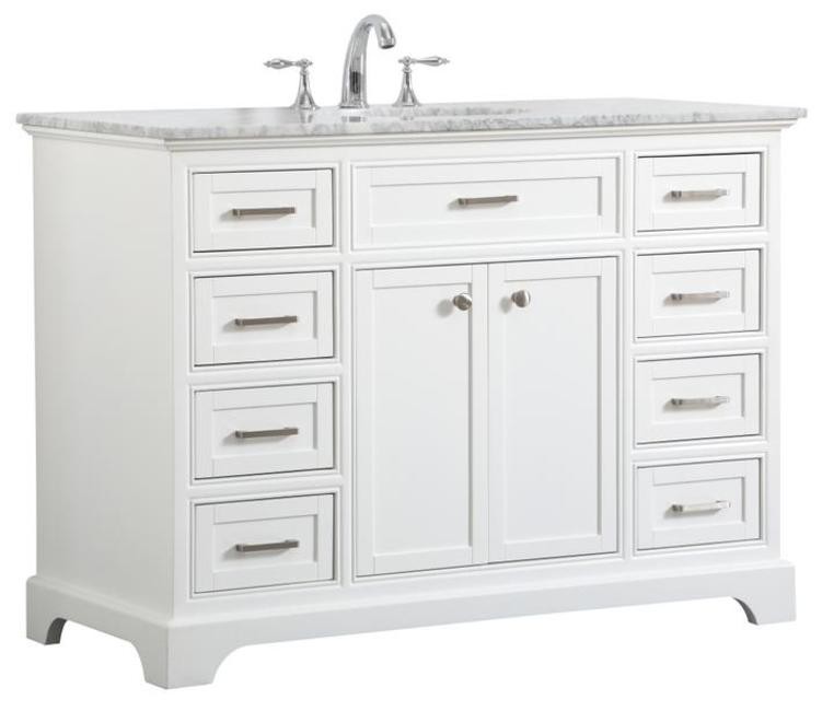 Elegant Lighting VF15048WH Americana 48″ – Natural Wood