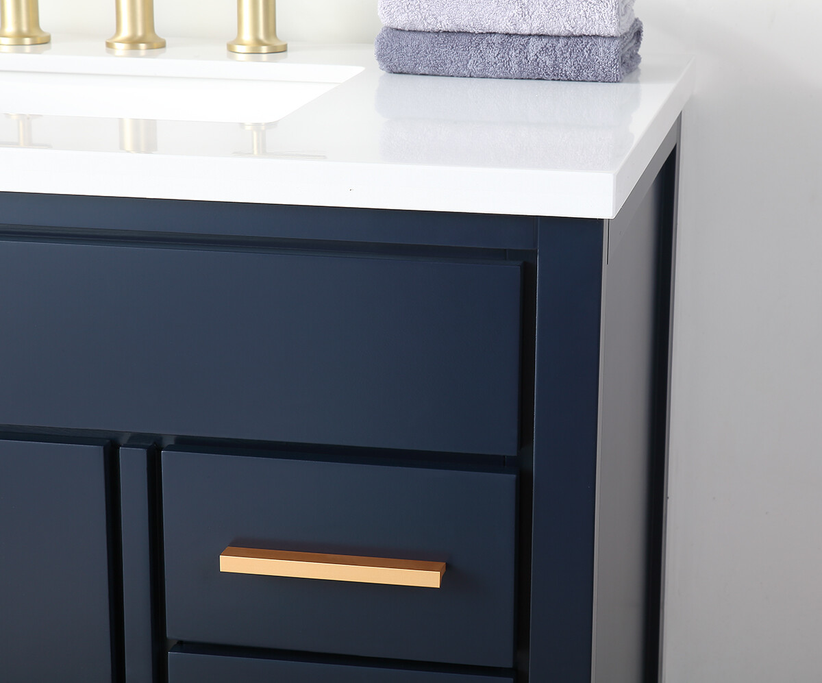 36 inch Beatrice Navy Blue Modern Bathroom Sink Vanity TB-9888NB-V36
