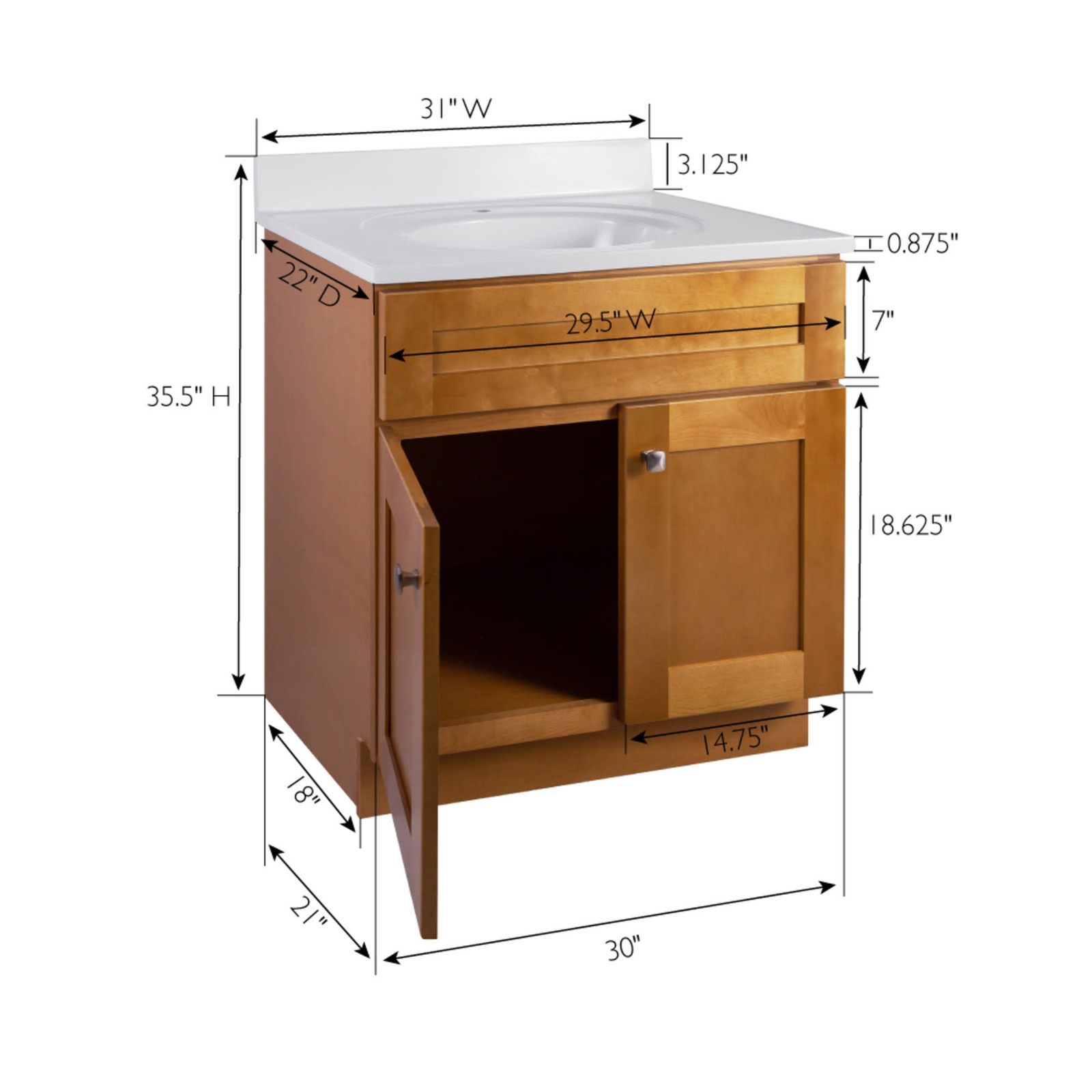 Design House 597989 Brookings 32″ – Modern Birch