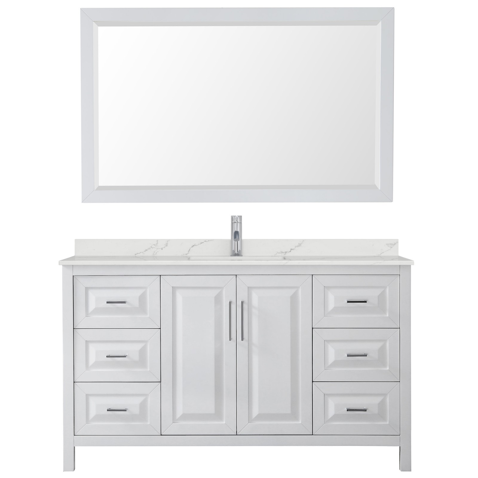 Wyndham Collection WCV252560S-QTZ-UNSM58 Daria 60″ – Dark Espresso / Giotto