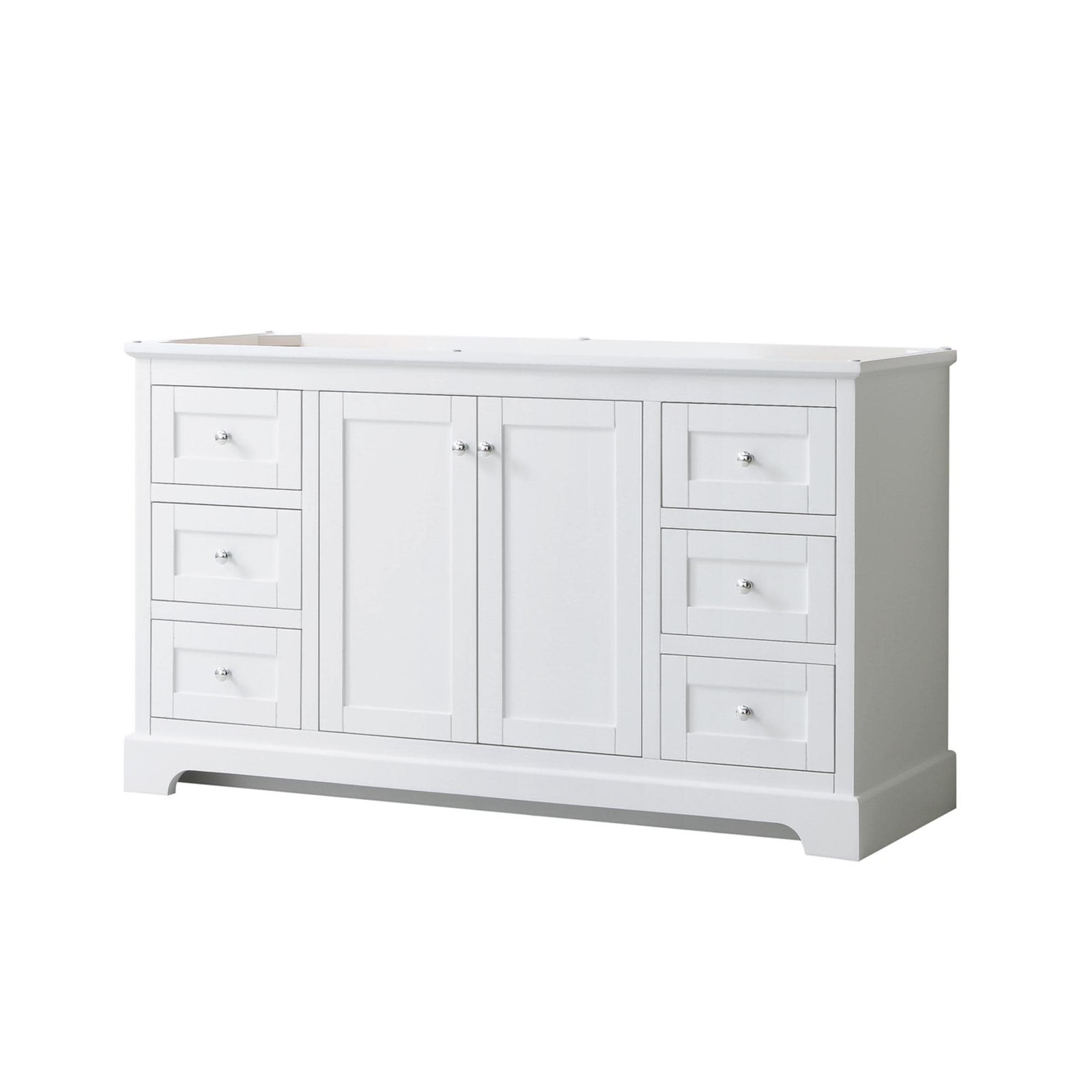 Wyndham Collection WCV232360SCXSXXMXX Avery 60″ Single – White / Polished Chrome