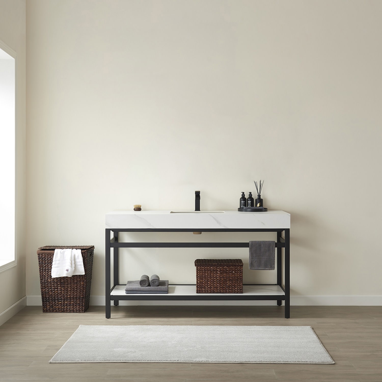 Miseno MV702560-NM Funes 60″ – Matte Black / Gray
