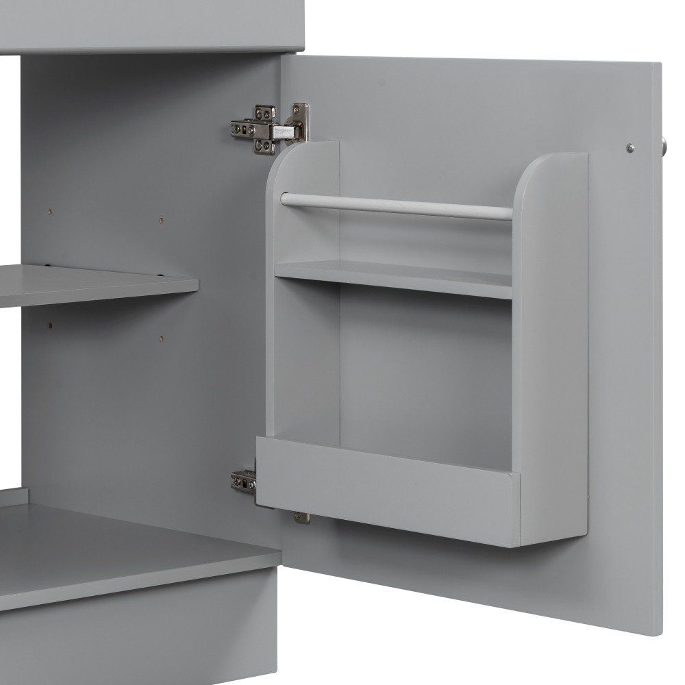 20″ Bathroom Vanity with Sink Vanity Cabinetwith Door Shelf and Adjustable Shelf
