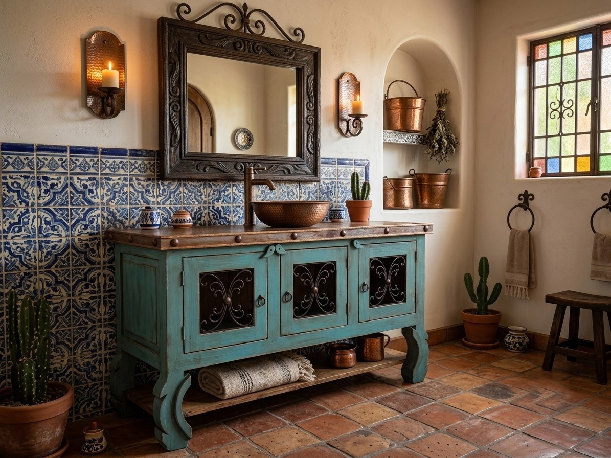 Esteban Rustic Bathroom Vanity