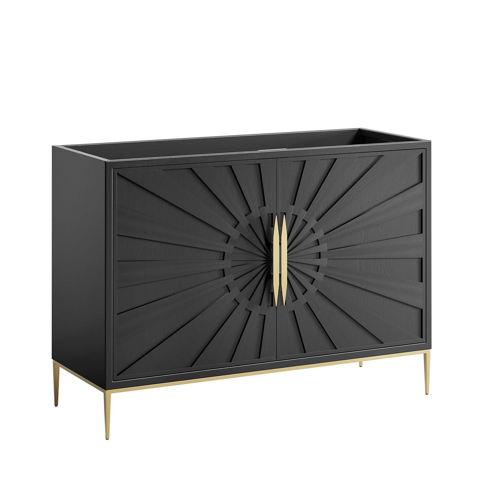 Awaken 48″ Double or Single Sink (Not Included)Bathroom Vanity Cabinet in Black