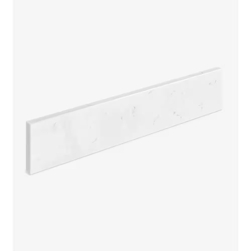 21 In. Carrara White Quartz Vanity Sidesplash in White