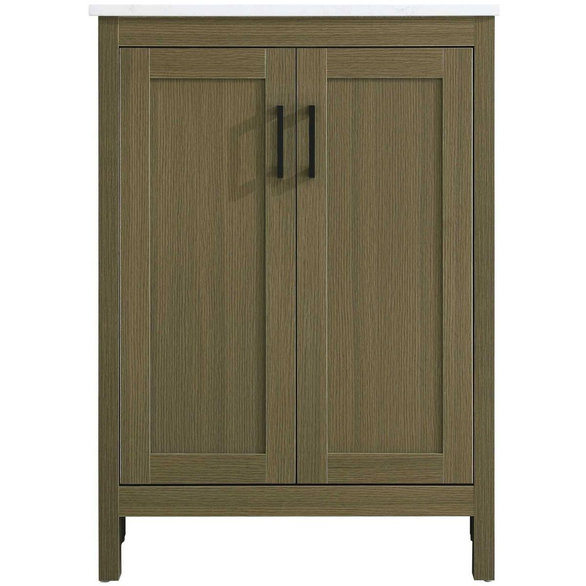 Elegant Lighting VF25124MCB Finnley Vanity Chestnut Brown