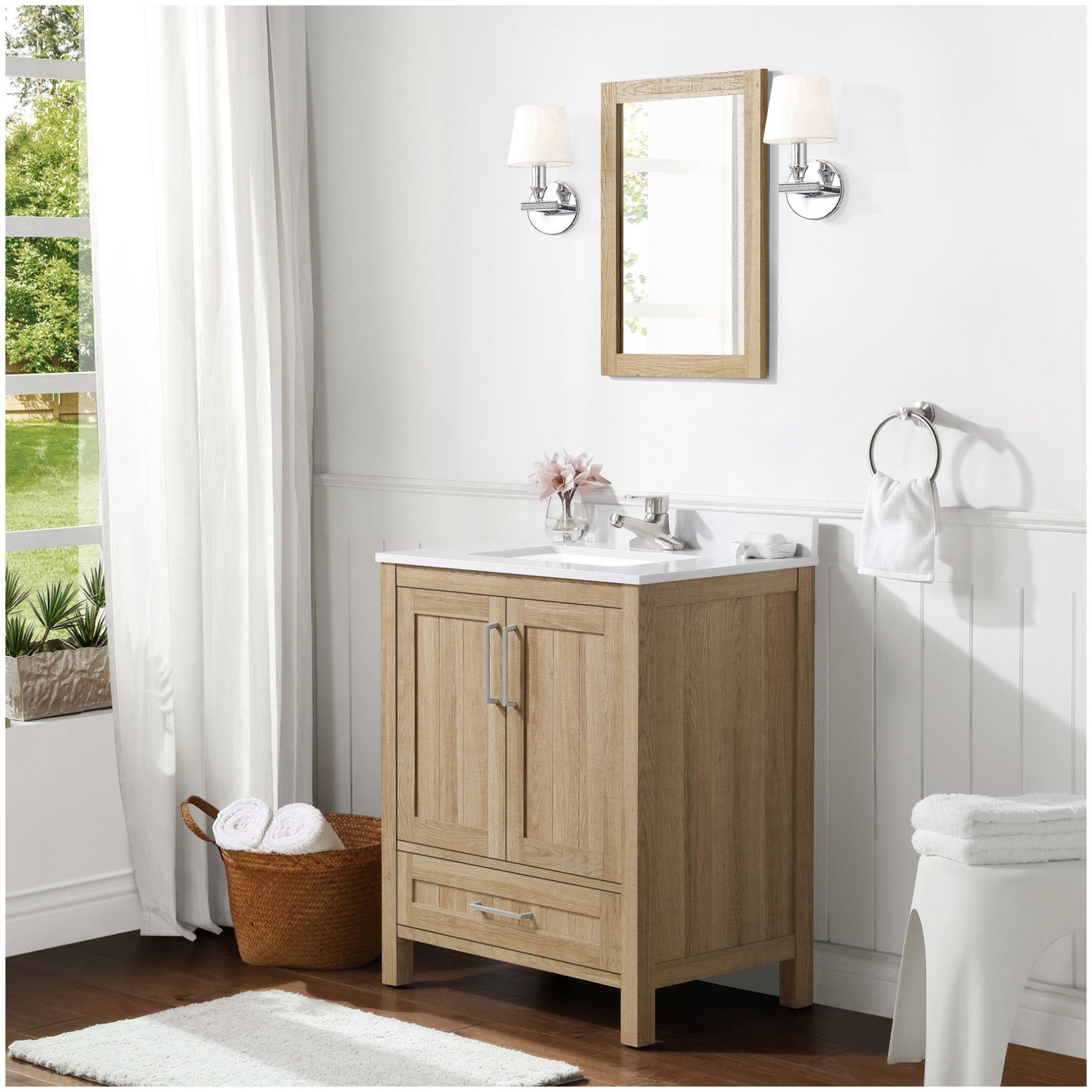Ove Decors Kansas 30 Kansas 30″ – White / Cultured Marble Top