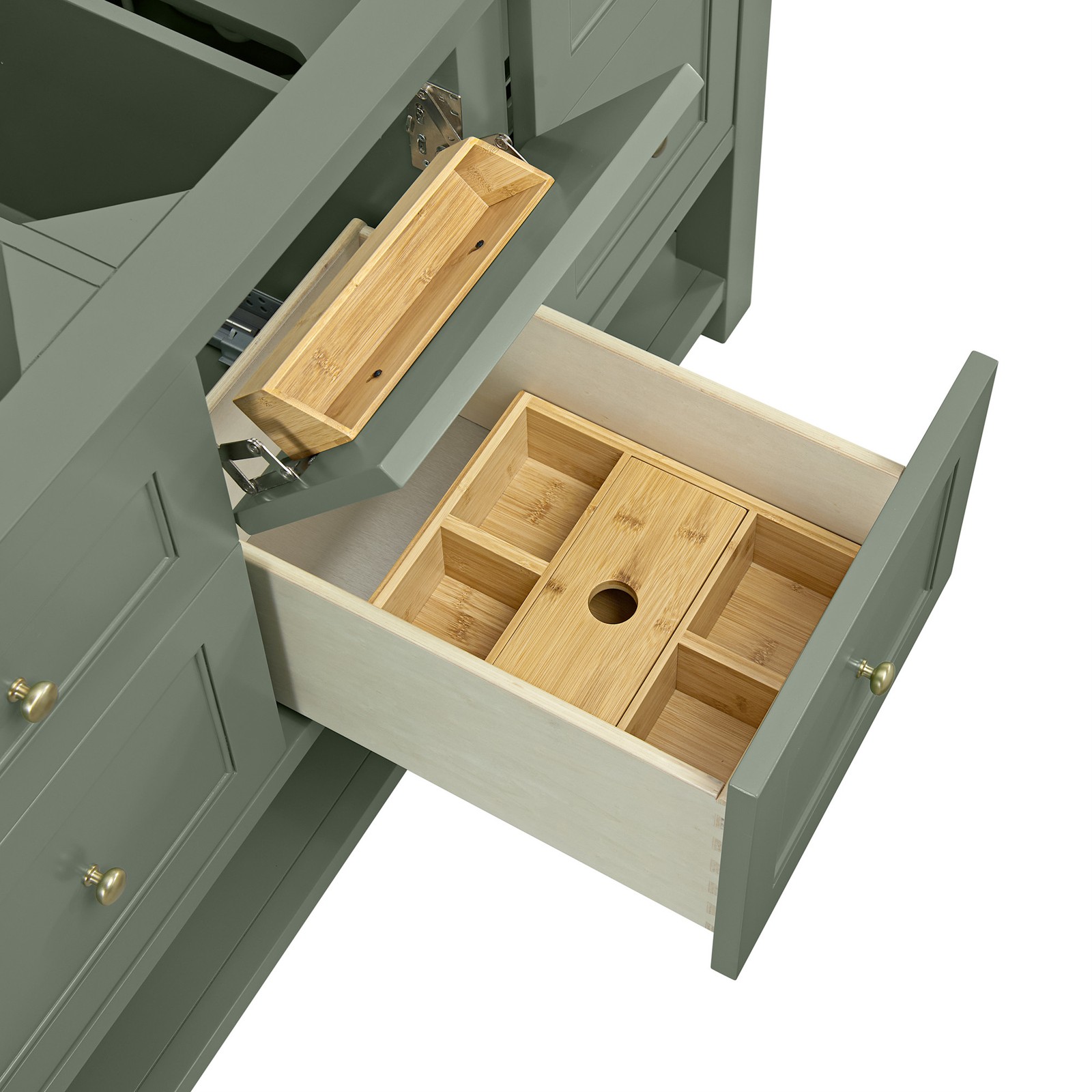 James Martin Vanities 330-V60D-3SFR Breckenridge 60″ – Whitewashed Oak