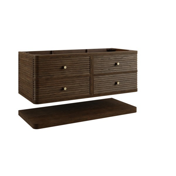 48″ James Martin Allamari D640-V48-SBL-3WZ Vanity Cabinet Zeus Silestone Top
