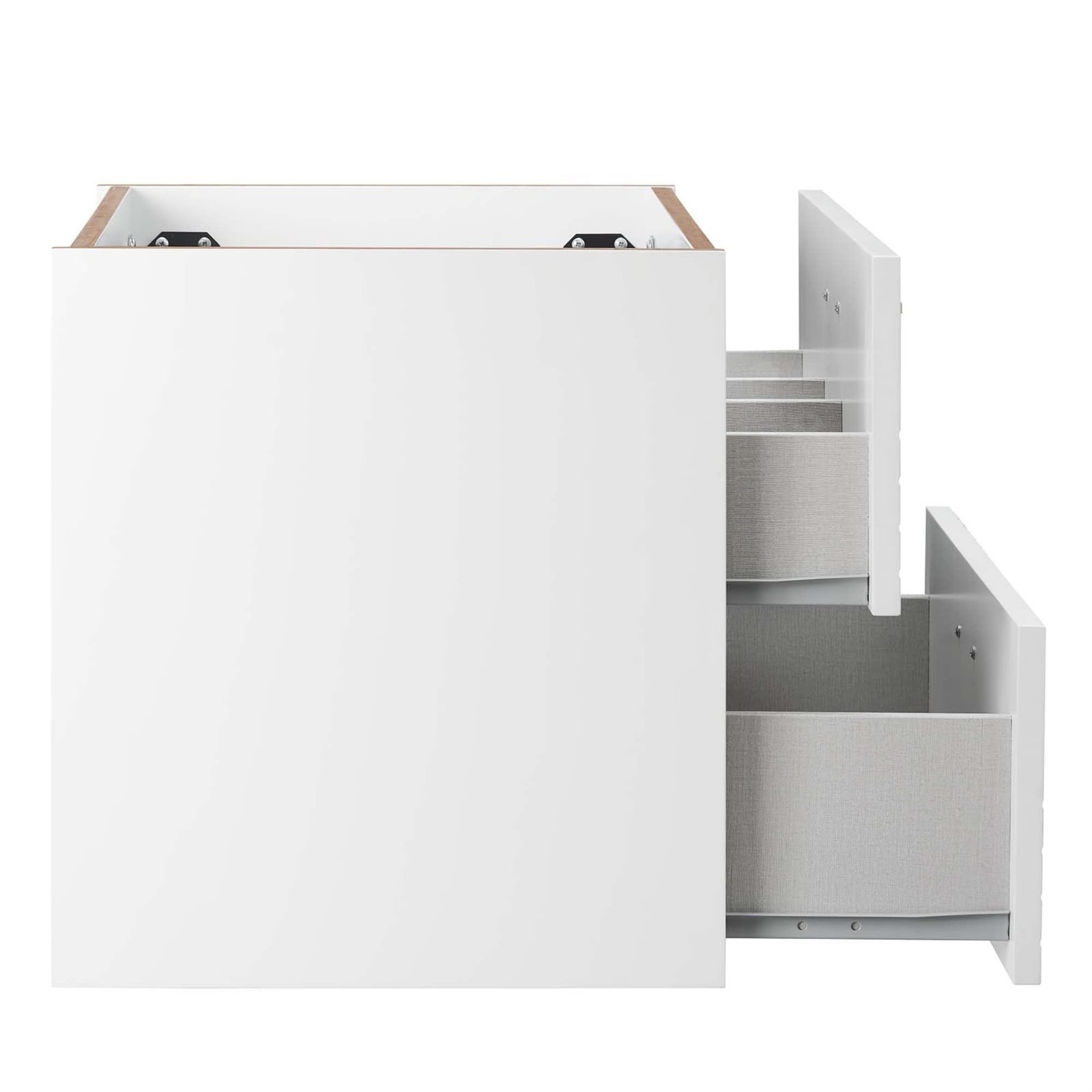 Modway Daybreak 23.5″ Particleboard MDF Wood Wall-Mount Bathroom Vanity in White