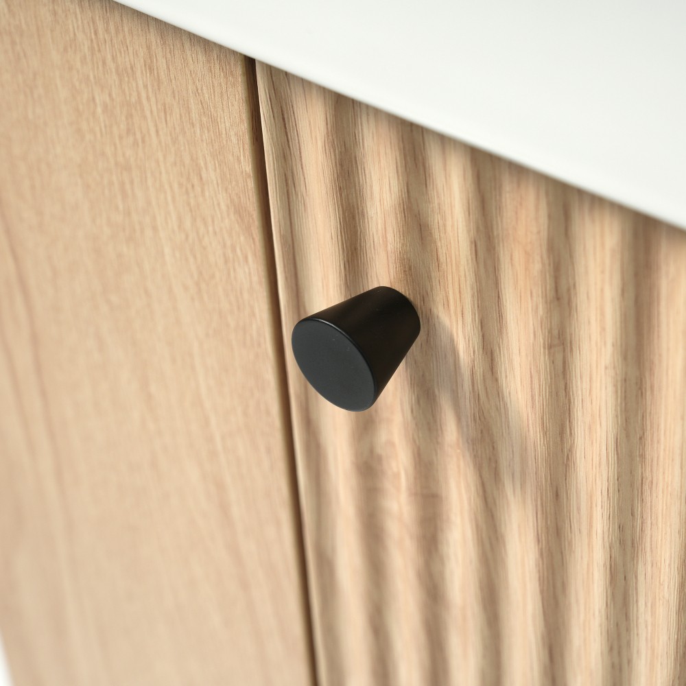 21.6″ Freestanding Bathroom Vanity w/Ceramic Sink, Wood Grain Cabinet,Storage
